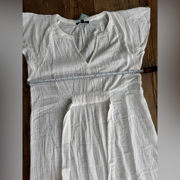 NWT Beautiful Shore 100% Cotton White Maxi Dress ~ Medium 🐚 - Picture 6 of 7